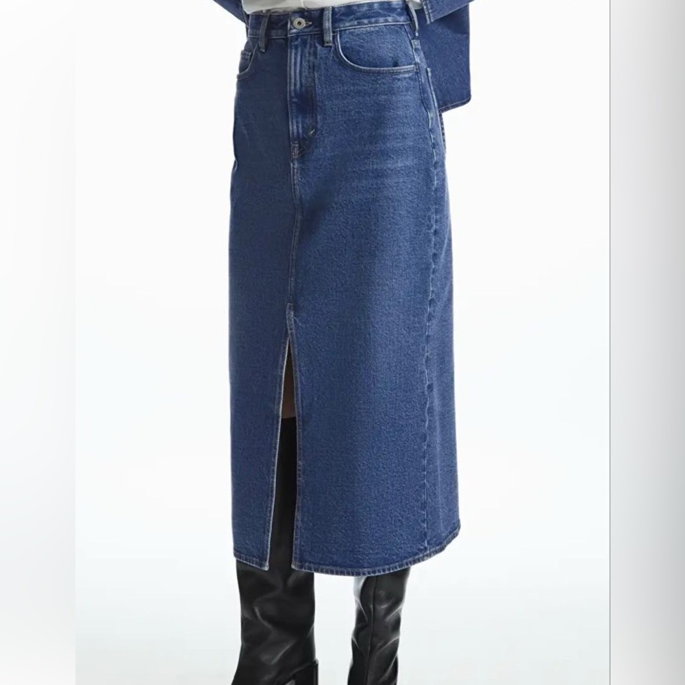 COS Midi Denim Skirt